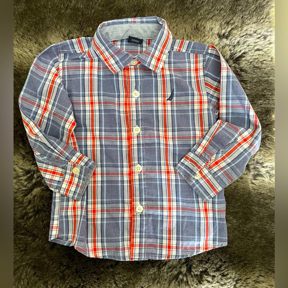 Toddler Boy’s Nautica Plaid Longsleeve ( 18 months )